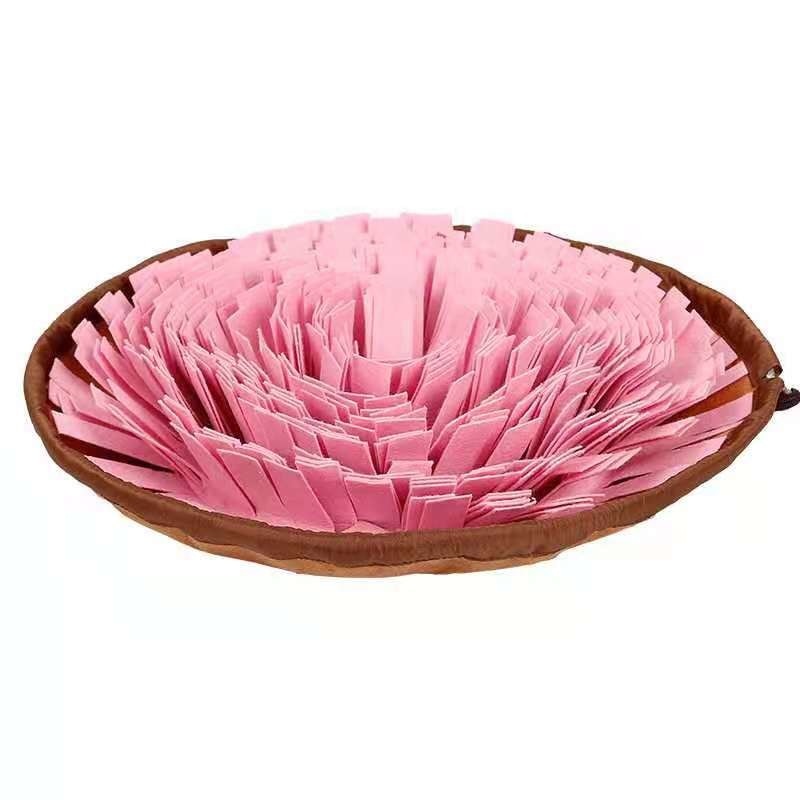 Slow Feeding Snuffle Mat for Dogs - Interactive Puzzle Toy and Smell Training Pad for Nosework - Washable and Food Dispensing - Perfect for Dog Toys