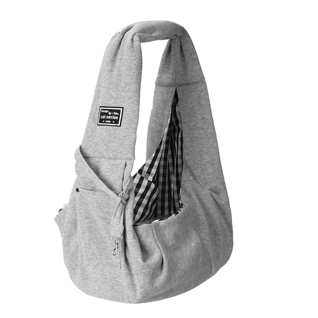 Comfortable and Convenient Pet Carrier Bag for Travel - Shoulder Sling Handbag Tote for Cats and Dogs, Made of Soft Cotton Material for Maximum Comfort