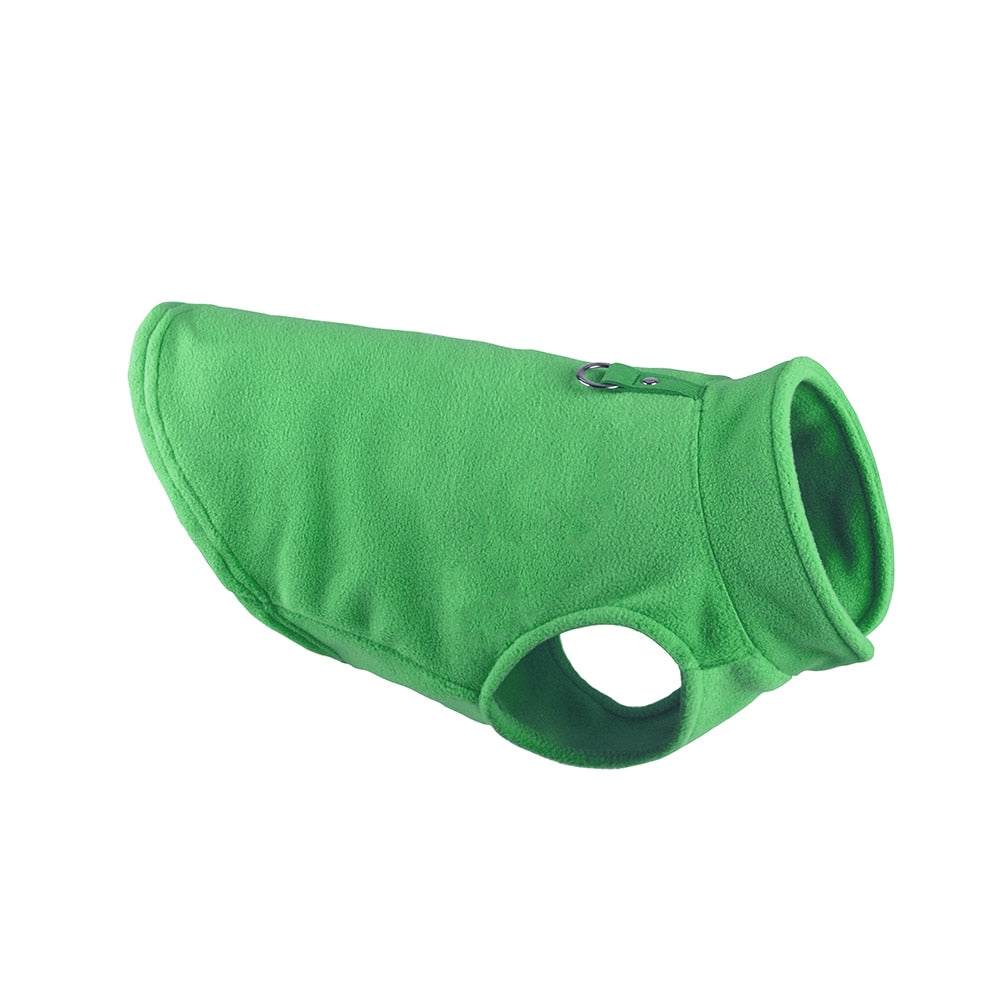 Cozy Winter Fleece Dog Jacket - Pet Clothes for Small Breeds