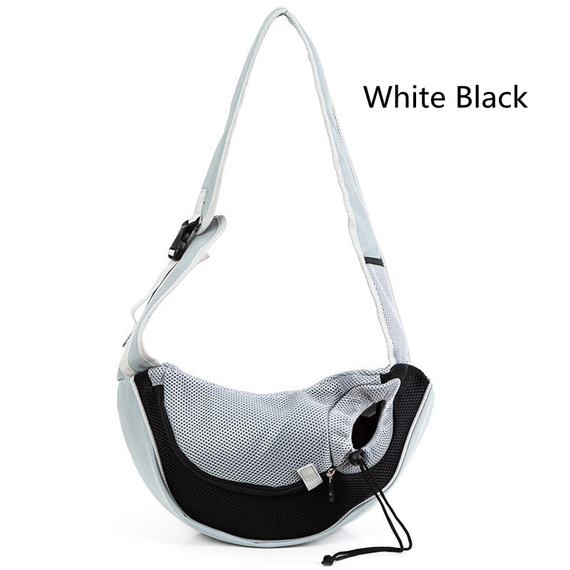 Pet Puppy Carrier S/L Outdoor Travel Dog Shoulder Bag Mesh Oxford Single Sling Handbag Comfort Tote Pouch Breathable Bag Cellphone Holder