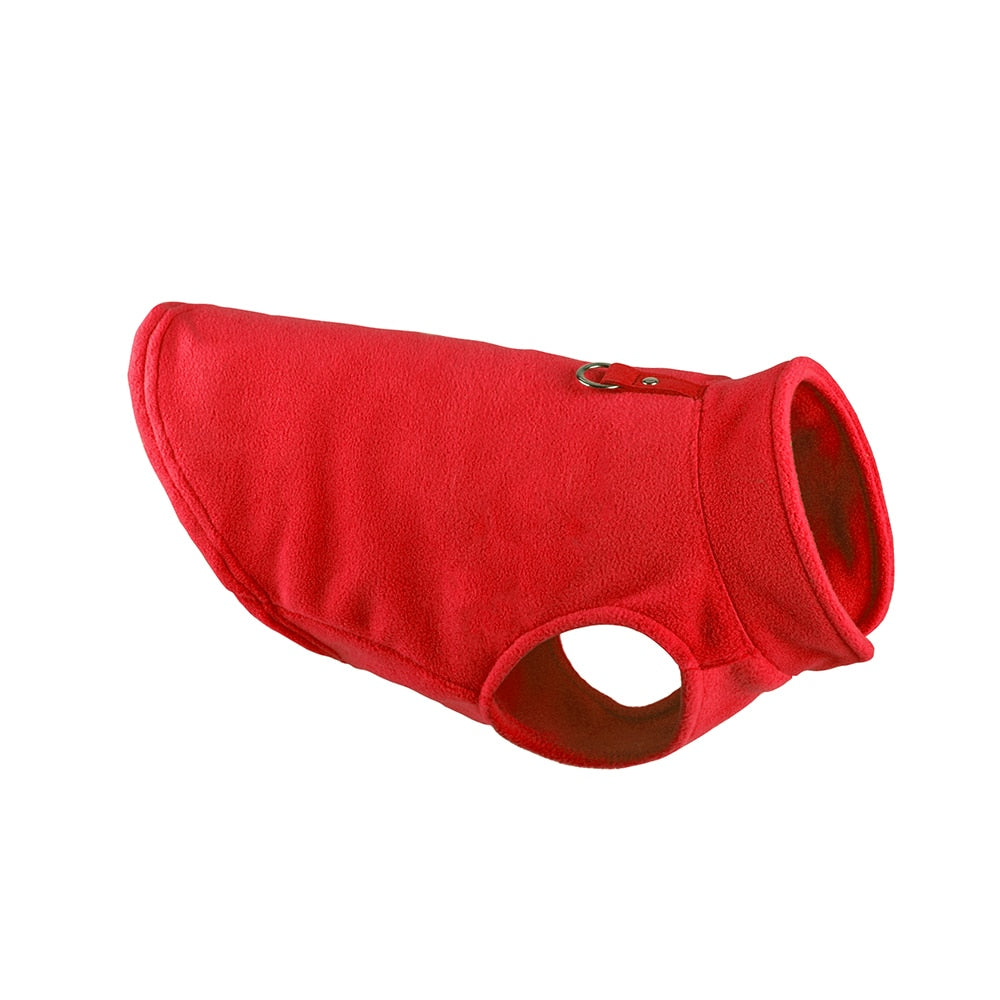 Cozy Winter Fleece Dog Jacket - Pet Clothes for Small Breeds