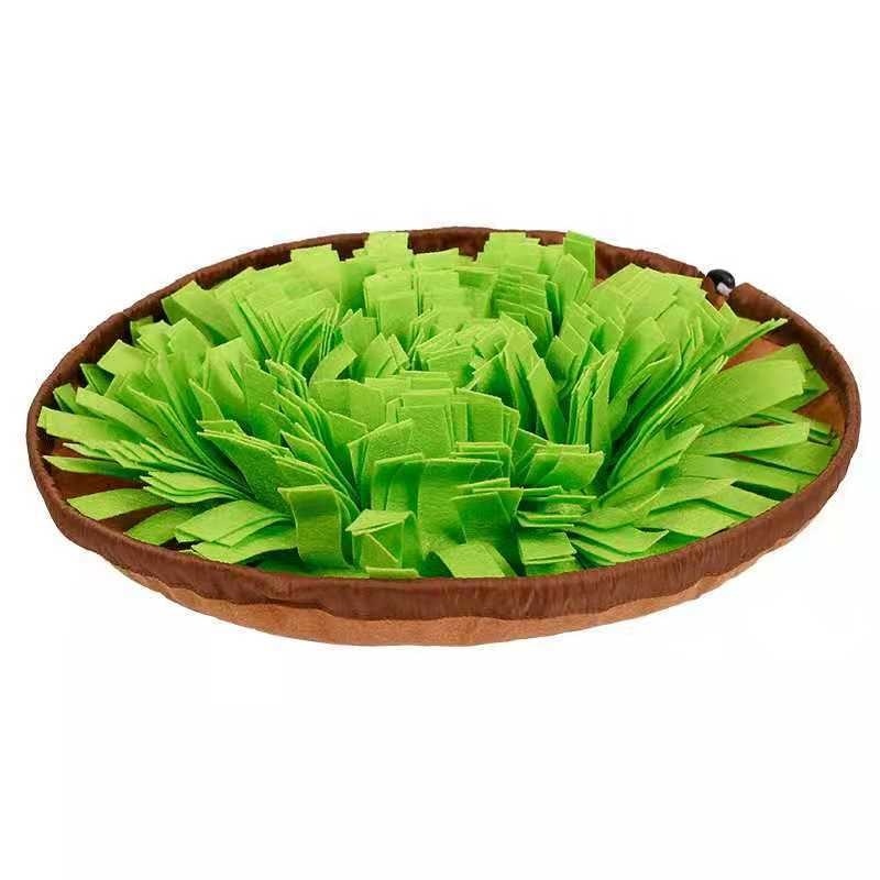 Slow Feeding Snuffle Mat for Dogs - Interactive Puzzle Toy and Smell Training Pad for Nosework - Washable and Food Dispensing - Perfect for Dog Toys