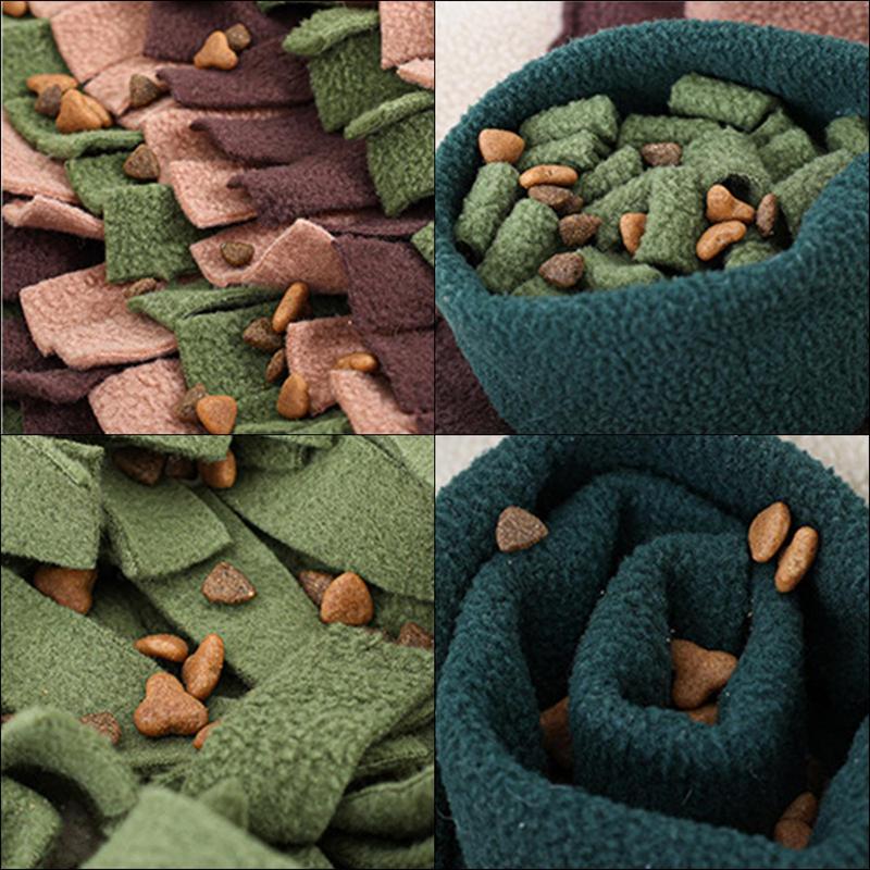 SnuffleMat Nosework Training Toy for Dogs - Giant Slow Feeder Puzzle Mat with Washable Fabric for Sniffing, Feeding, and Fun!