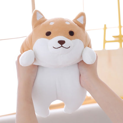 Corgi Dog Plush Pillow - Adorable Shiba Inu Stuffed Animal Toy for Sleeping and Cuddling - Perfect Gift - 13.77in Size
