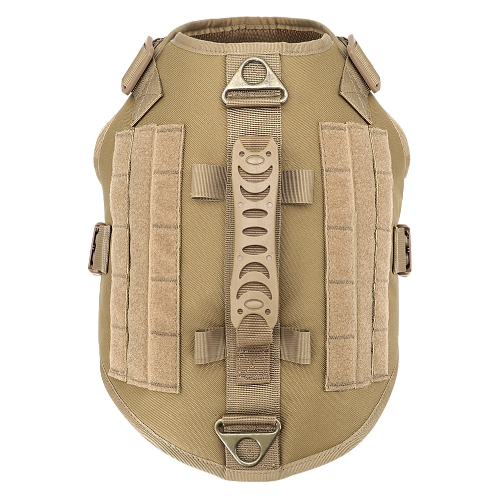 Tactical Dog Harness - Military-Style Training Vest with Molle for Medium to Large Dogs