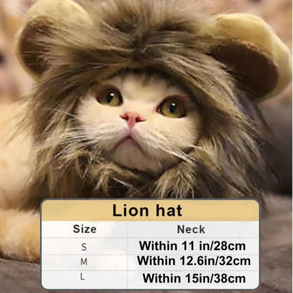 Pet Lion Mane Halloween Costume by HOOPET - Perfect for Dressing Up Your Furry Friend