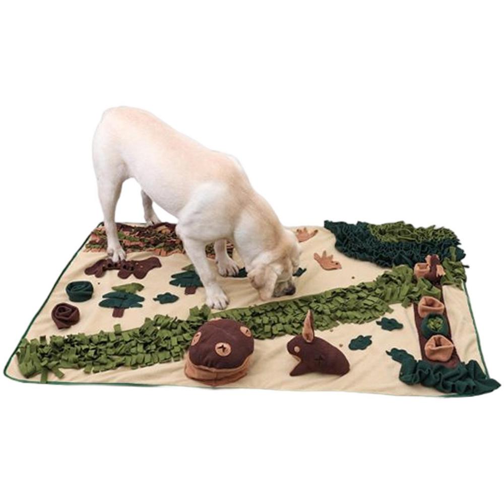 SnuffleMat Nosework Training Toy for Dogs - Giant Slow Feeder Puzzle Mat with Washable Fabric for Sniffing, Feeding, and Fun!