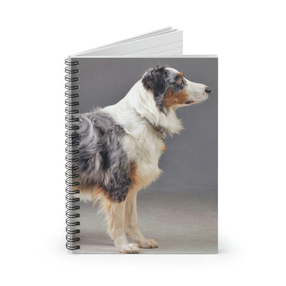 Australian Shepherd Your Thoughts: Ruled Line Spiral Notebook Featuring an Aussie Design