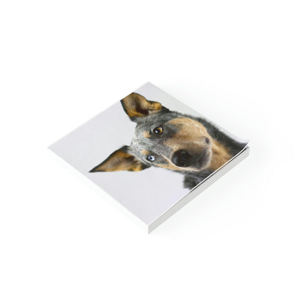 Paw-some Post-it® Note Pads - Cute Dog Design with Gold and Blue Eyes