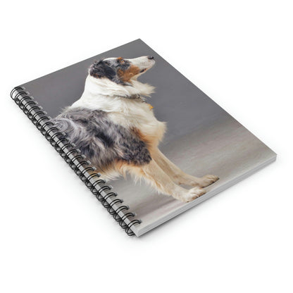 Australian Shepherd Your Thoughts: Ruled Line Spiral Notebook Featuring an Aussie Design