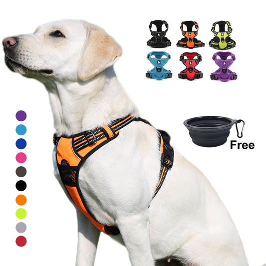 Reflective Truelove Dog Harness - Durable and Safe for Running, Walking, and Travel - Available in Small and Large Sizes