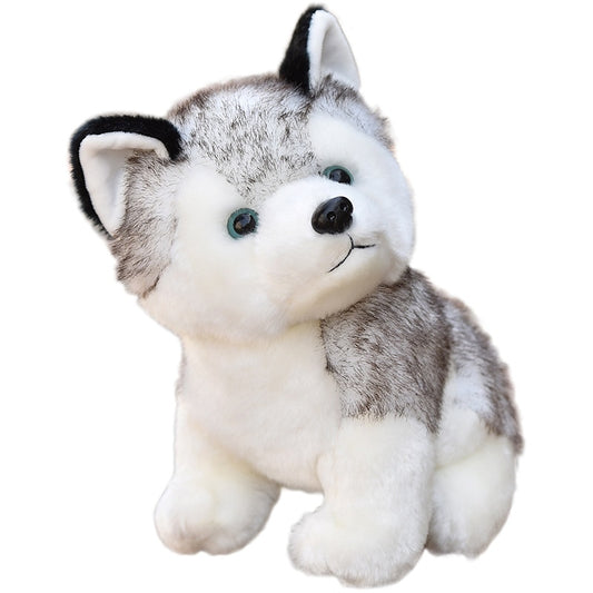 Kawaii Puppy Stuffed Toy - Cute Simulation Husky Dog Plush- 3.9/7.8 inches - Stuffed Doll - Plush Husky