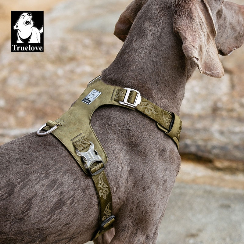 Truelove Waterproof Dog Harness - Lightweight and Durable Nylon Pet Vest for All Sizes with Reflective and Adjustable Features