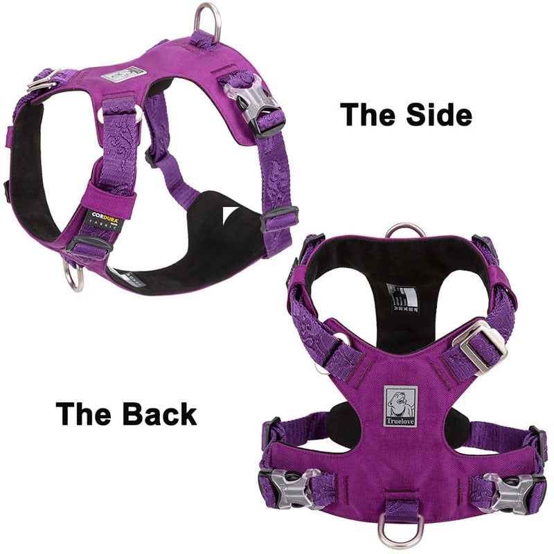 Truelove Waterproof Dog Harness - Lightweight and Durable Nylon Pet Vest for All Sizes with Reflective and Adjustable Features