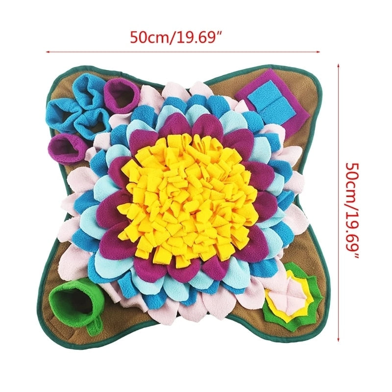 Pet Snuffle Mat for Slow Feeding and Intelligence Training - Leak-Proof Food Mat for Dog- Nose Work Toy and Training Blanket to Prevent Choking