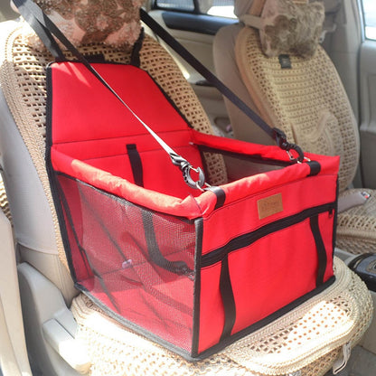 Waterproof Double Thick Travel Pet Accessories Bag - Foldable Mesh Hanging Bag for Pet Supplies and Safety Car Seat - Includes a Dog Mat Blanket