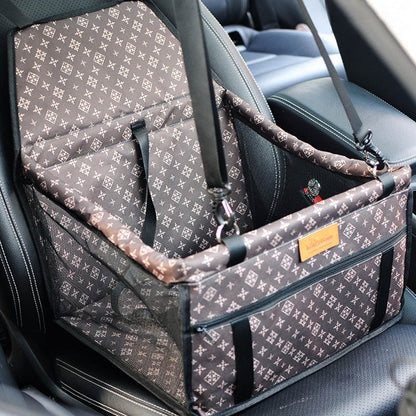 Waterproof Double Thick Travel Pet Accessories Bag - Foldable Mesh Hanging Bag for Pet Supplies and Safety Car Seat - Includes a Dog Mat Blanket