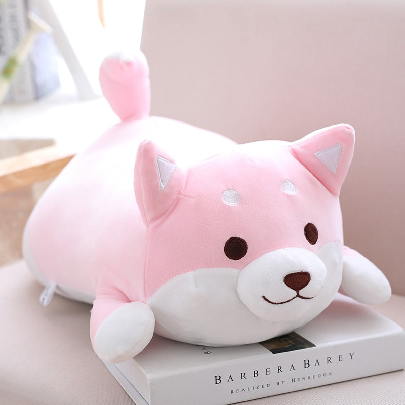 Corgi Dog Plush Pillow - Adorable Shiba Inu Stuffed Animal Toy for Sleeping and Cuddling - Perfect Gift - 13.77in Size