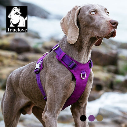 Truelove Waterproof Dog Harness - Lightweight and Durable Nylon Pet Vest for All Sizes with Reflective and Adjustable Features