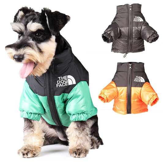 Warm and Windproof Winter Dog Jacket - Reflective, Pet Outfits for Small, Medium, and Large Breeds