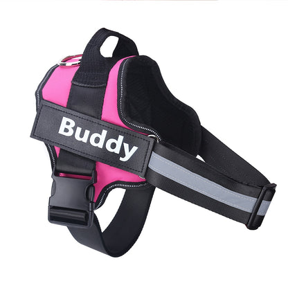 Personalized No-Pull Dog Harness with Velcro ID Customization and Reflective Design