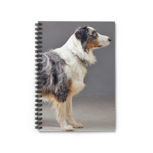Australian Shepherd Your Thoughts: Ruled Line Spiral Notebook Featuring an Aussie Design
